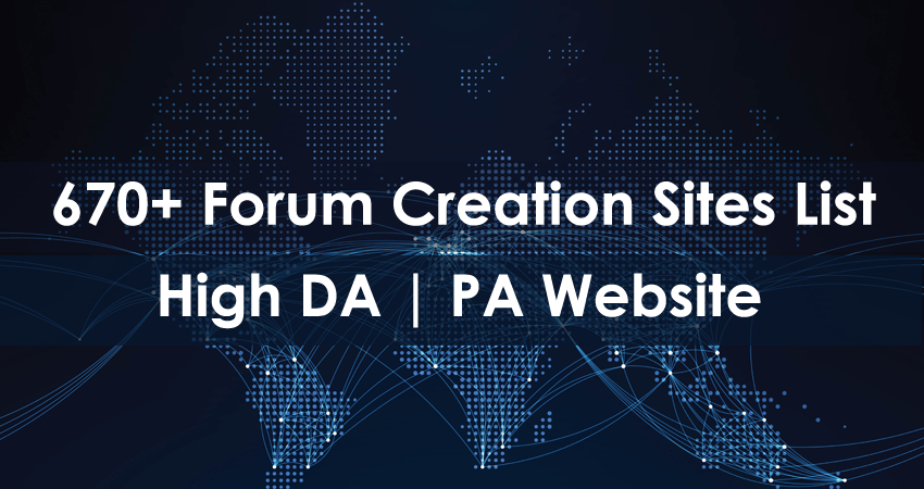 Forum Creation Sites List