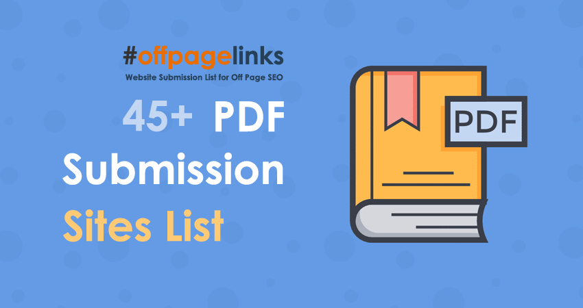 PDF Submission Sites List