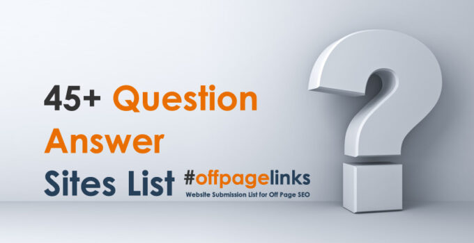 Question Answer Sites List