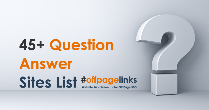 Question Answer Sites List