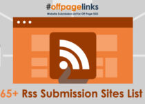 Rss Submission Sites List