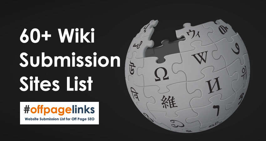 Wiki Submission Sites List